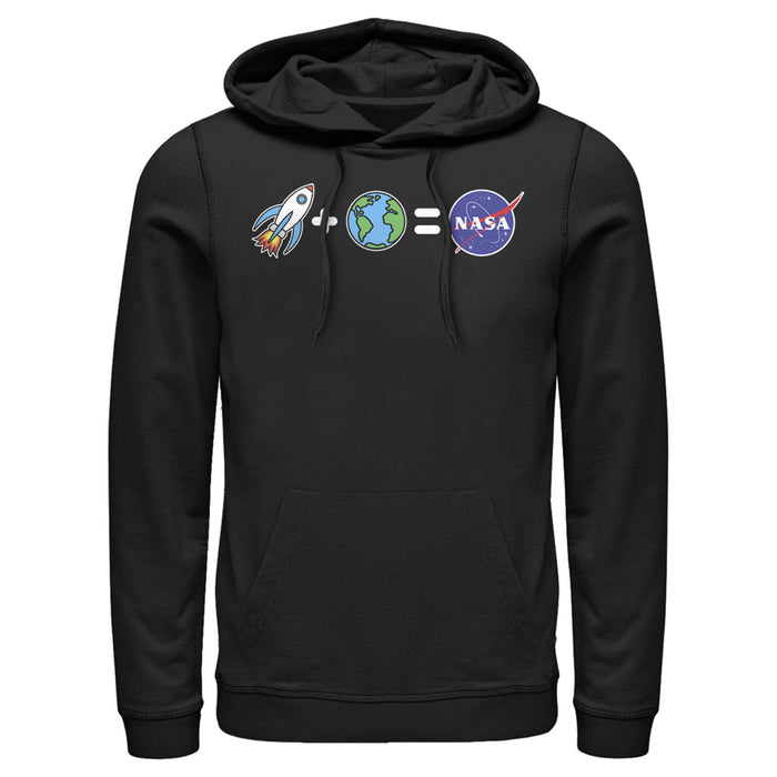 fifth sun Men's NASA Emoji Space Equation Pull Over Hoodie