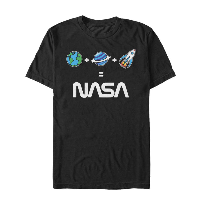 fifth sun Men's NASA Emoji Space Logo Equation T-Shirt