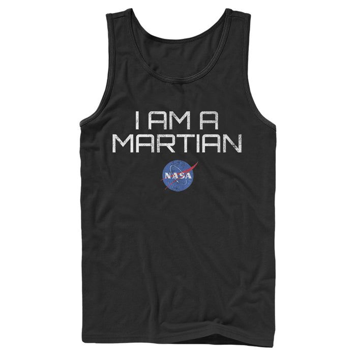 fifth sun Men's NASA I Am A Martian With Logo Tank Top
