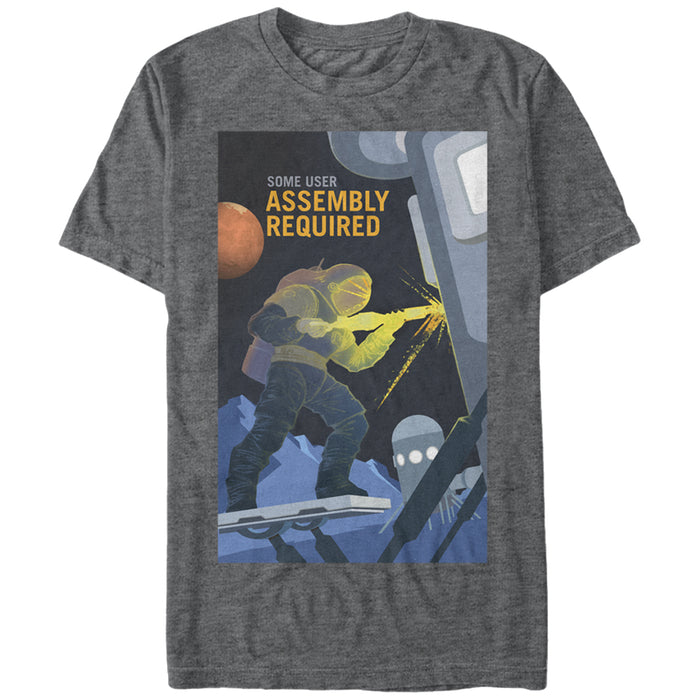 fifth sun Men's NASA Mars Assembly Required T-Shirt