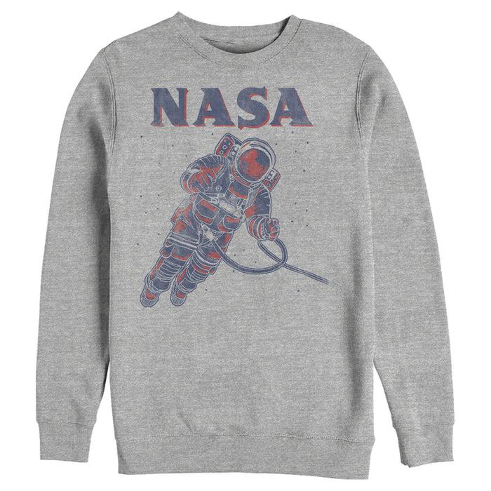 fifth sun Men's NASA Neon Astronaut Cowboy In Space Sweatshirt