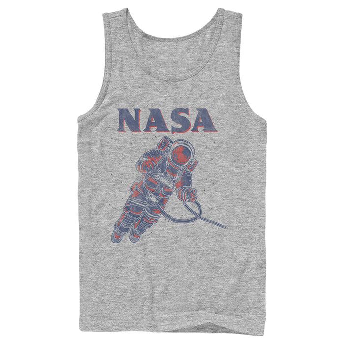 fifth sun Men's NASA Neon Astronaut Cowboy In Space Tank Top