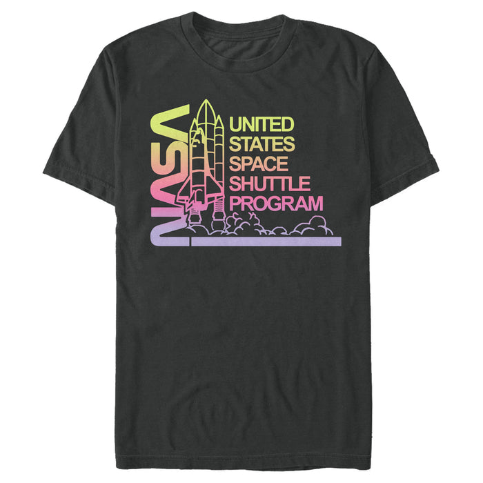 fifth sun Men's NASA Ombre Sunset Shuttle Program T-Shirt