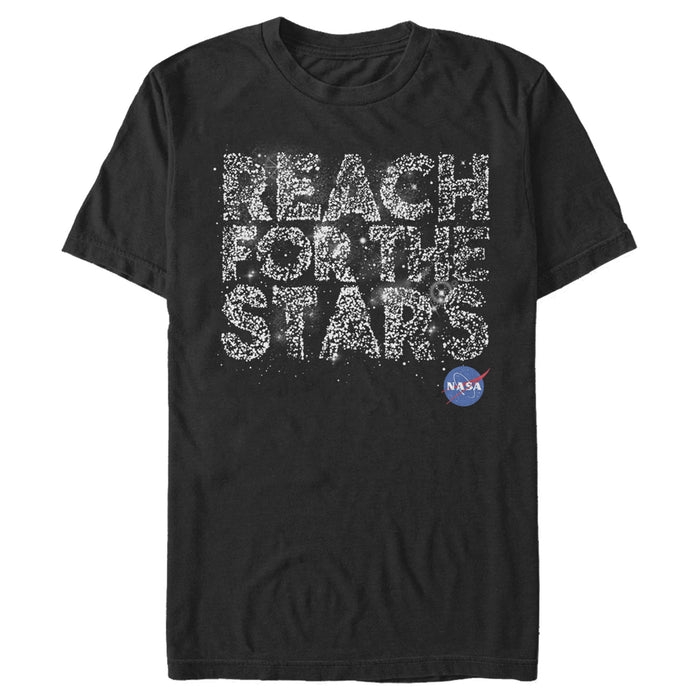 fifth sun Men's NASA Reach For The Stars Bright Stars T-Shirt