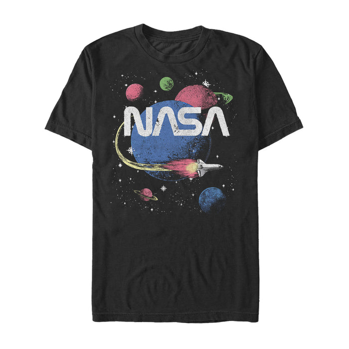 fifth sun Men's NASA Retro Planet Road Trip T-Shirt