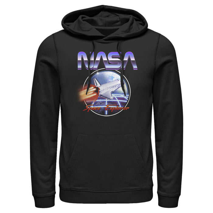 fifth sun Men's NASA Retro Space Explorer Pull Over Hoodie