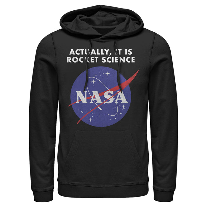 fifth sun Men's NASA Rocket Science Logo Pull Over Hoodie