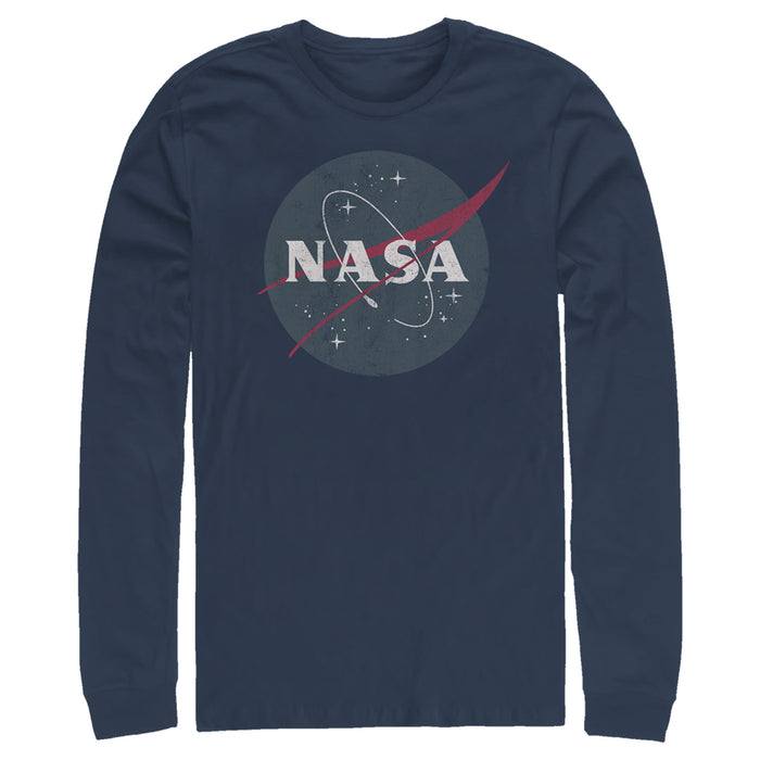 fifth sun Men's NASA Simple Vintage Logo Long Sleeve Shirt
