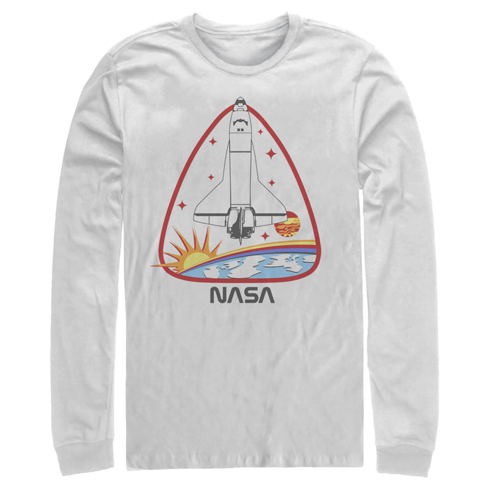fifth sun Men's NASA Space Shuttle Crest Long Sleeve Shirt