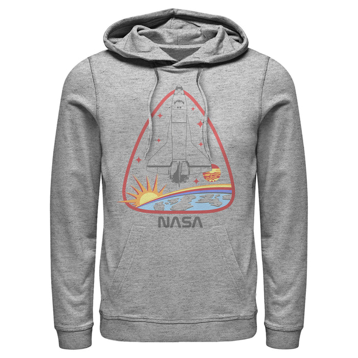 fifth sun Men's NASA Space Shuttle Crest Pull Over Hoodie