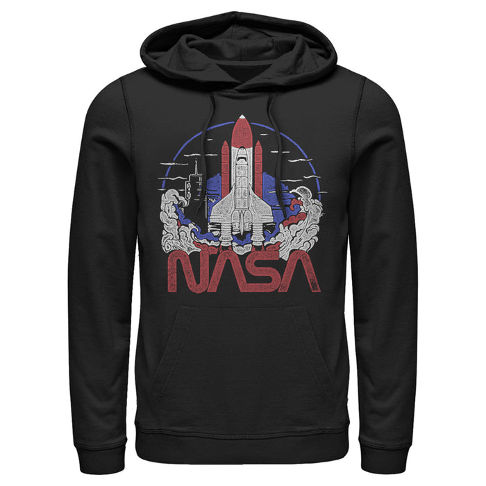 fifth sun Men's NASA Space Shuttle Lift Off Logo Pull Over Hoodie