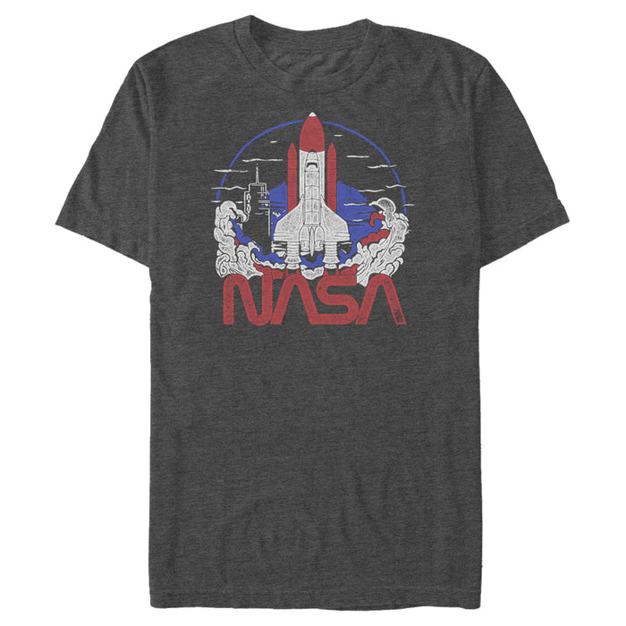 fifth sun Men's NASA Space Shuttle Lift Off Logo T-Shirt