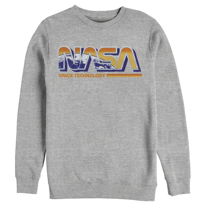 fifth sun Men's NASA Space Technology Logo Sweatshirt