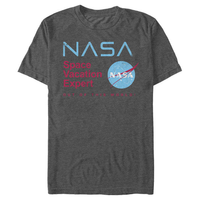 Fifth Sun Men's NASA Space Vacation Expert Out Of This World T-Shirt