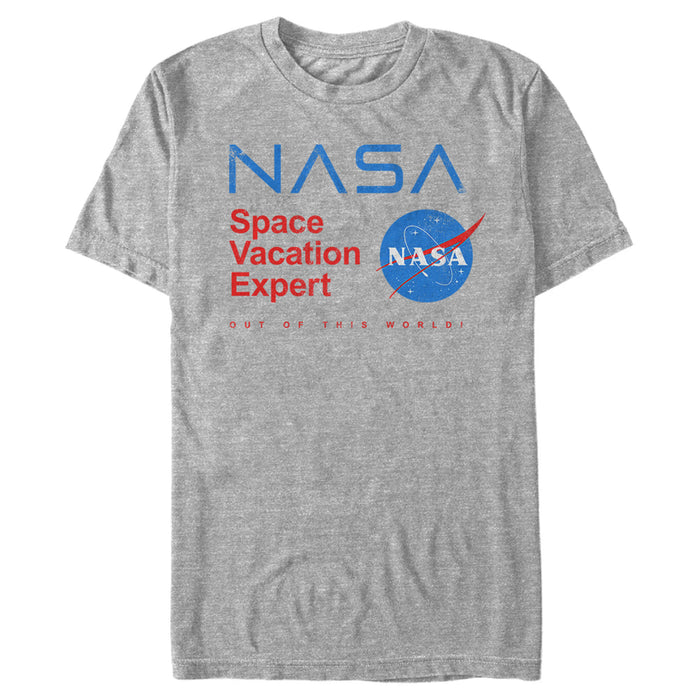 fifth sun Men's NASA Space Vacation Expert Out Of This World T-Shirt