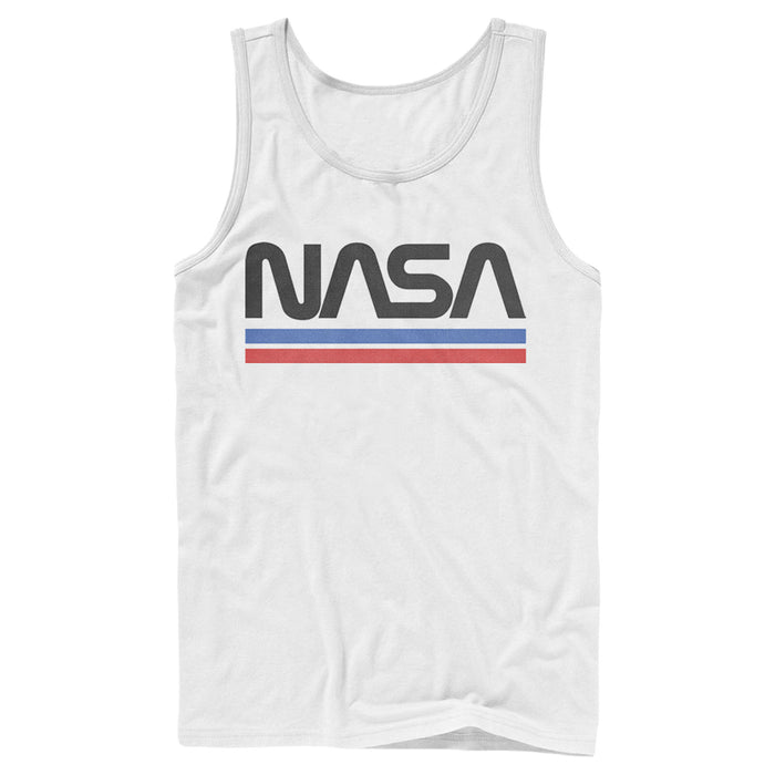 fifth sun Men's NASA Stripe Minimal Logo Vintage Tank Top
