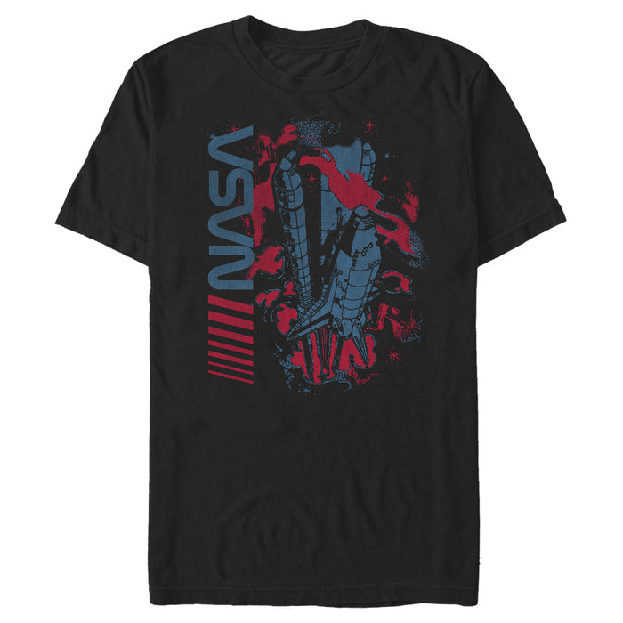 fifth sun Men's NASA Surreal Shuttle Launch T-Shirt