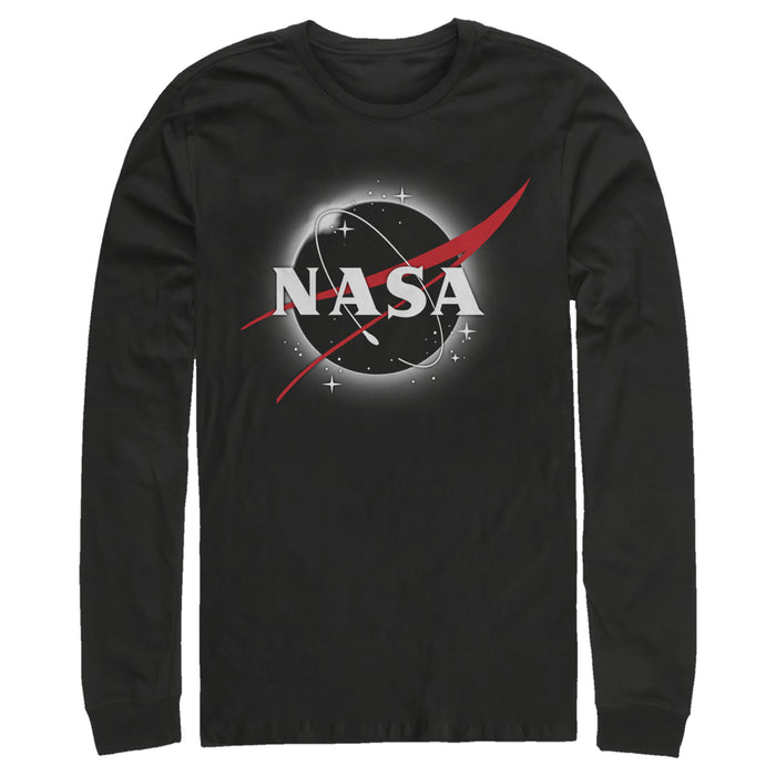 fifth sun Men's NASA Total Eclipse Logo Long Sleeve Shirt