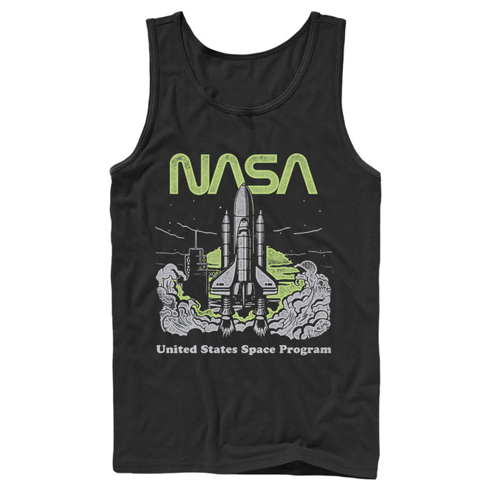 fifth sun Men's NASA United States Space Program Vintage Poster Tank Top