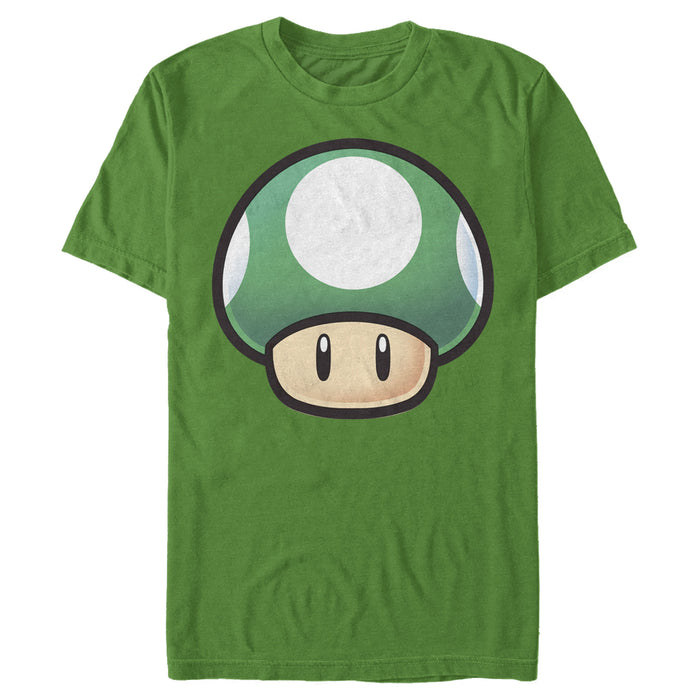 fifth sun Men's Nintendo 1-Up Mushroom Portrait T-Shirt