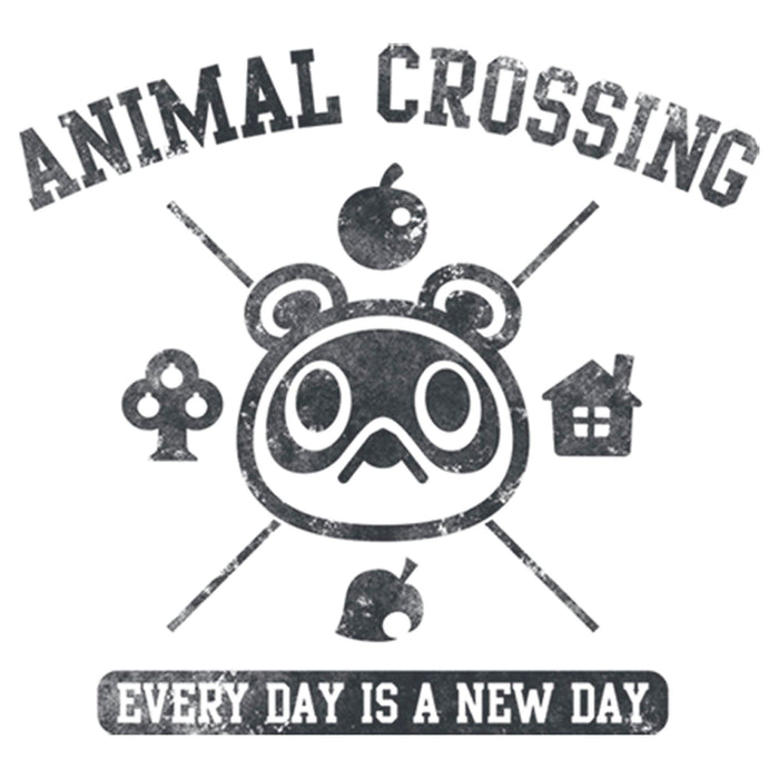 Fifth Sun Men's Nintendo Animal Crossing Every Day Is A New Day Pull Over Hoodie