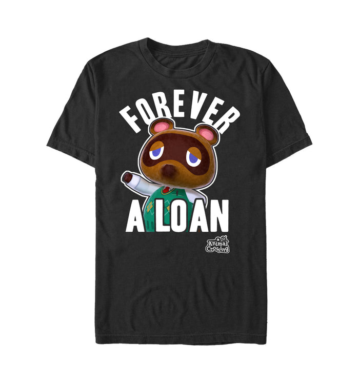 fifth sun Men's Nintendo Animal Crossing Forever A Loan T-Shirt