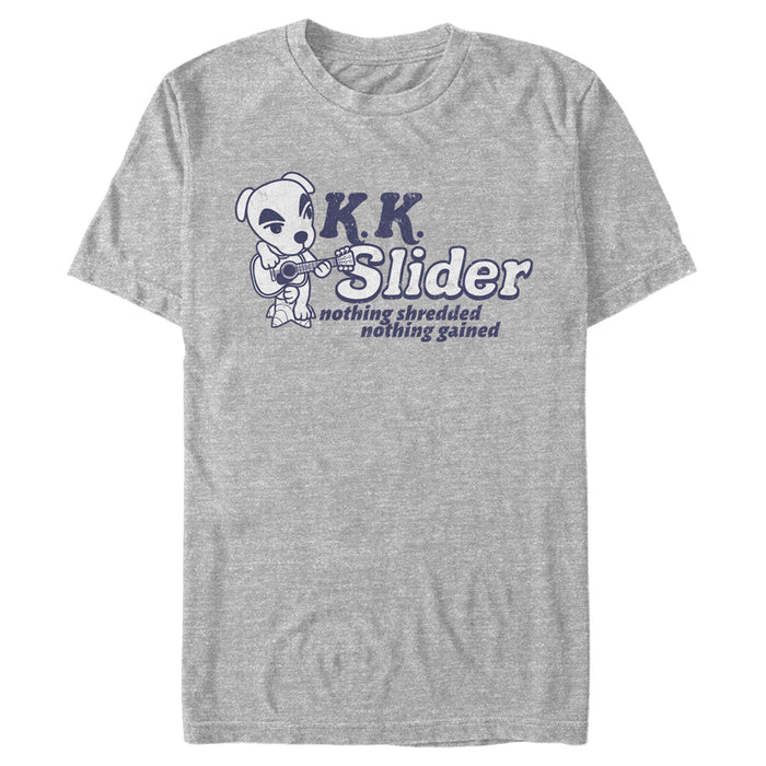 fifth sun Men's Nintendo Animal Crossing K.K. Slider Nothing Shredded Nothing Gained T-Shirt