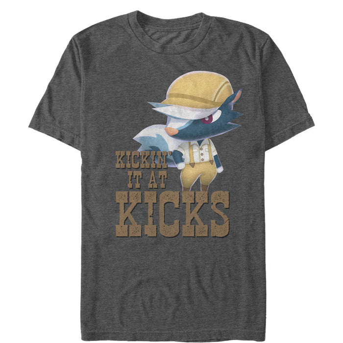 fifth sun Men's Nintendo Animal Crossing Kicks T-Shirt