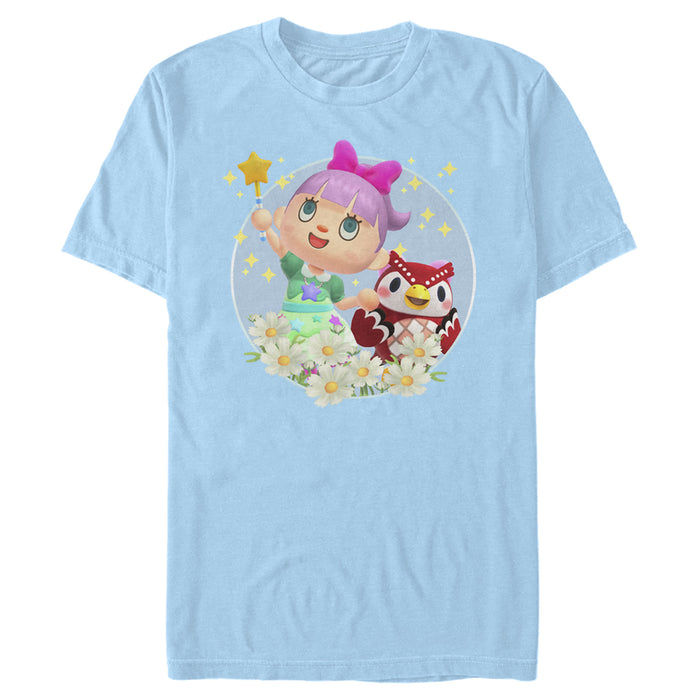 fifth sun Men's Nintendo Animal Crossing New Horizons Flower Magic T-Shirt
