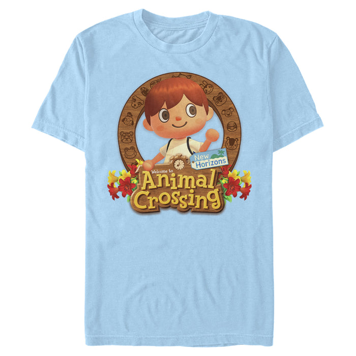 fifth sun Men's Nintendo Animal Crossing New Horizons Frame T-Shirt