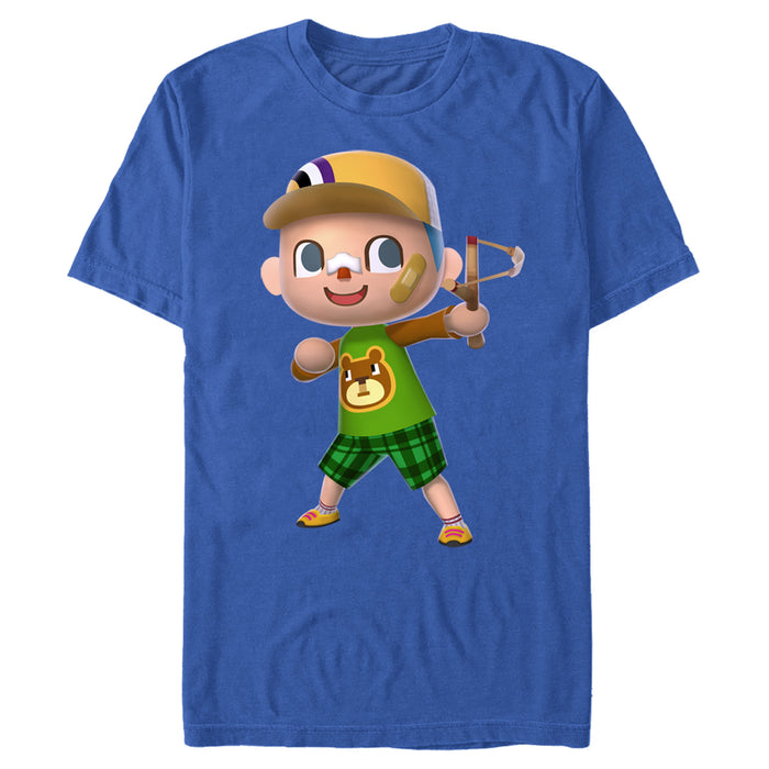 fifth sun Men's Nintendo Animal Crossing Slingshot T-Shirt