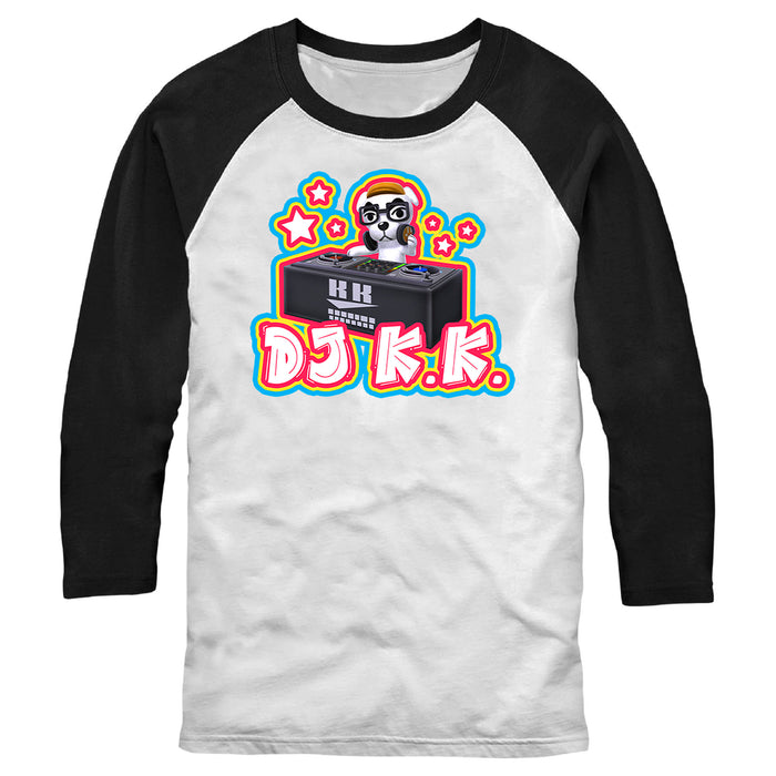 fifth sun Men's Nintendo DJ K.K. Portrait Baseball Tee
