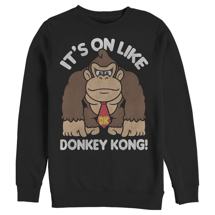 fifth sun Men's Nintendo Donkey Kong Fist Pump Sweatshirt