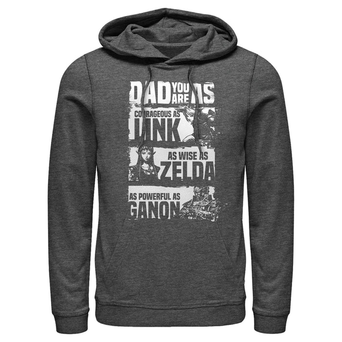 Fifth Sun Men's Nintendo Father's Day Legend Of Zelda Classic Qualities Pull Over Hoodie