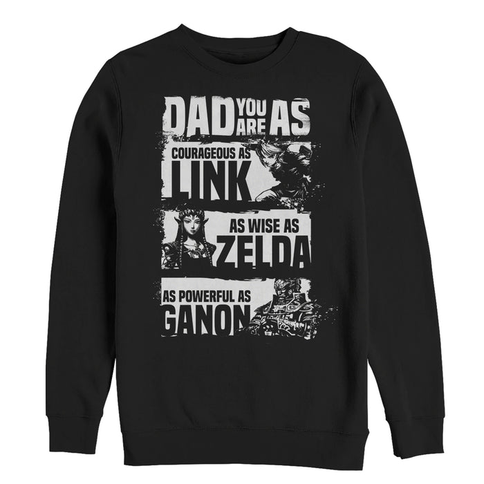 fifth sun Men's Nintendo Father's Day Legend of Zelda Classic Qualities Sweatshirt