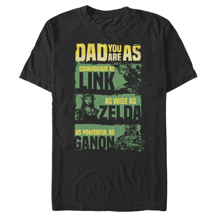 fifth sun Men's Nintendo Father's Day Legend of Zelda Qualities T-Shirt