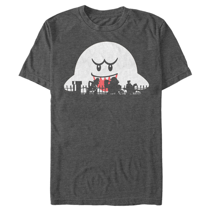 fifth sun Men's Nintendo Halloween Boo Silhouettes T-Shirt
