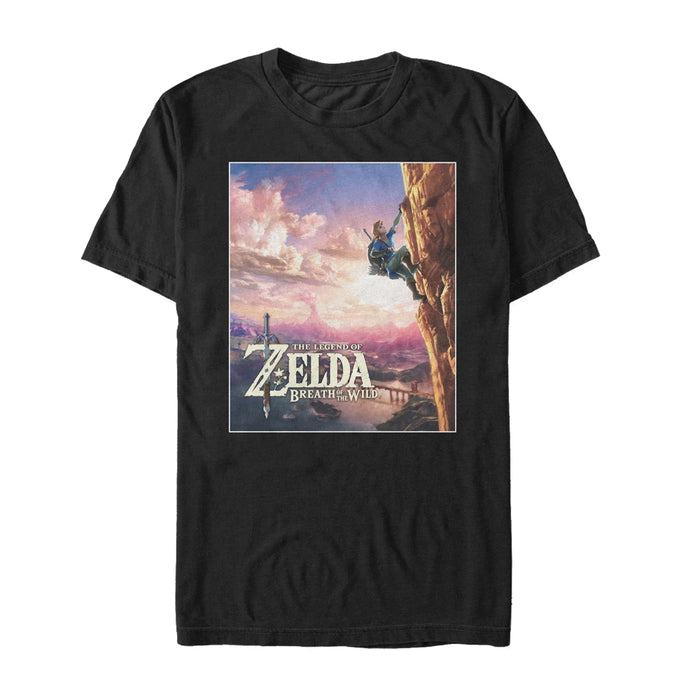fifth sun Men's Nintendo Legend of Zelda Breath of the Wild Sunset T-Shirt