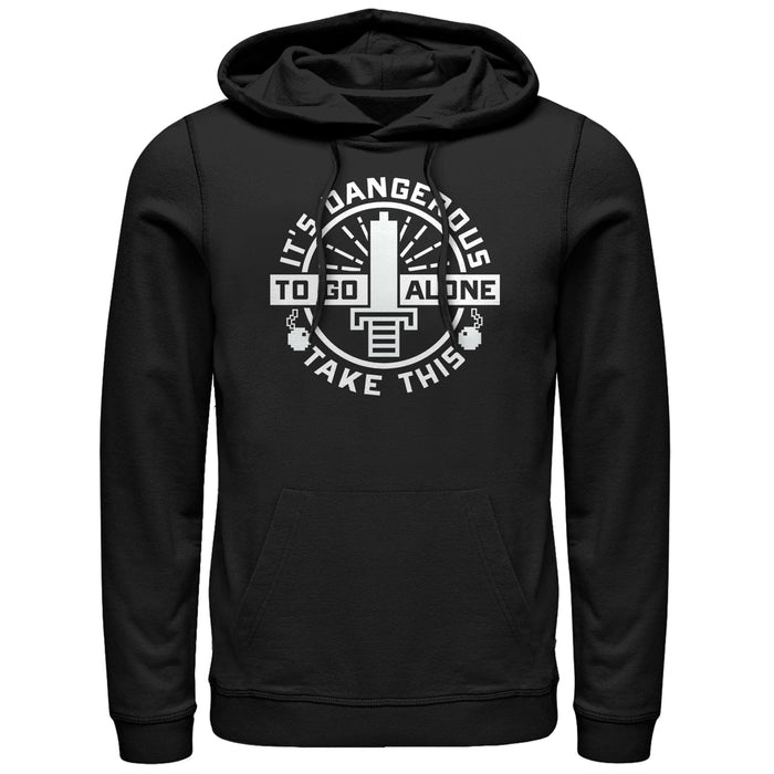 fifth sun Men's Nintendo Legend of Zelda Dangerous Take This Pull Over Hoodie