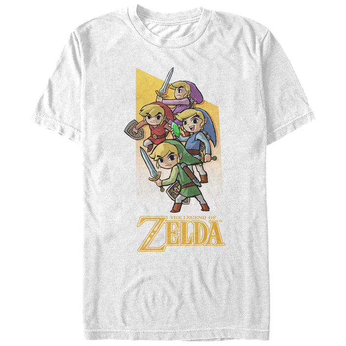 fifth sun Men's Nintendo Legend of Zelda Four Sword Link T-Shirt