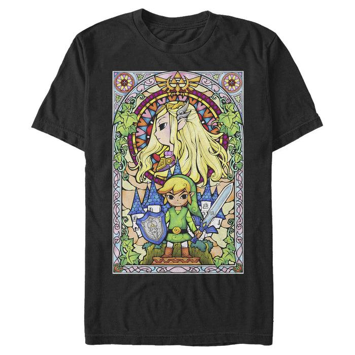 fifth sun Men's Nintendo Legend of Zelda Glass T-Shirt