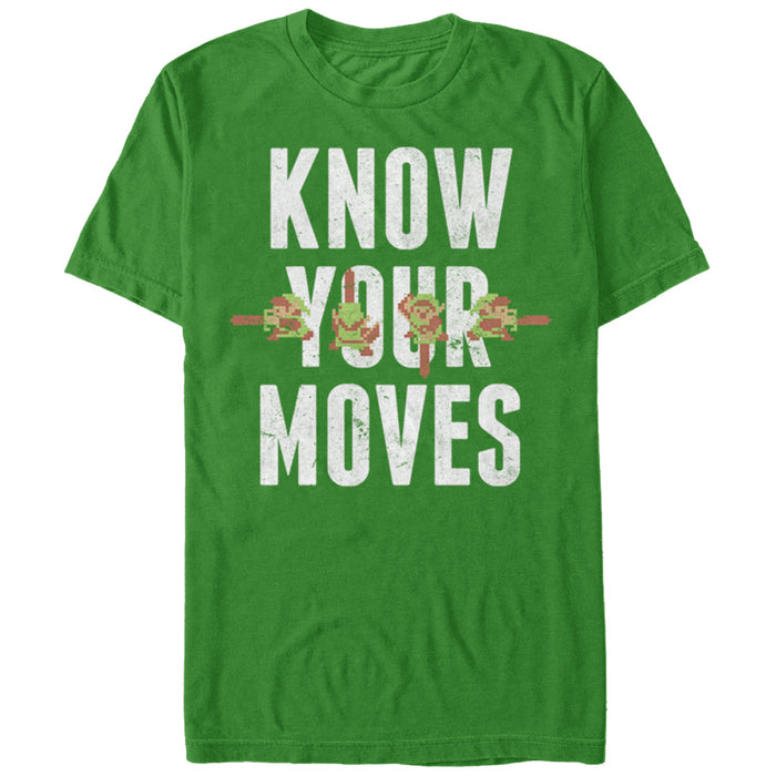 fifth sun Men's Nintendo Legend of Zelda Know Your Moves T-Shirt