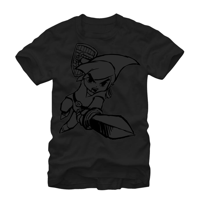 fifth sun Men's Nintendo Legend of Zelda Link Attack T-Shirt