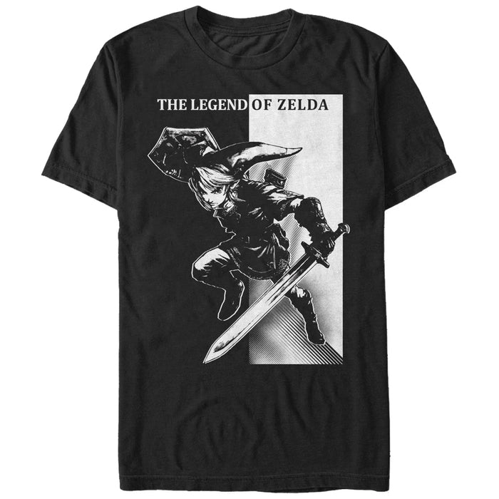 fifth sun Men's Nintendo Legend of Zelda Link Quest T-Shirt