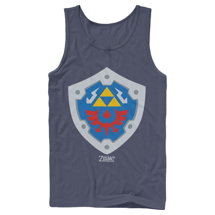 Fifth Sun Men's Nintendo Legend Of Zelda Link's Awakening Hylian Shield Tank Top
