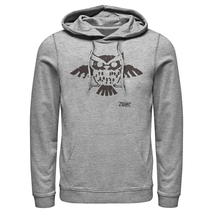 Fifth Sun Men's Nintendo Legend Of Zelda Link's Awakening Owl Hieroglyphic Pull Over Hoodie