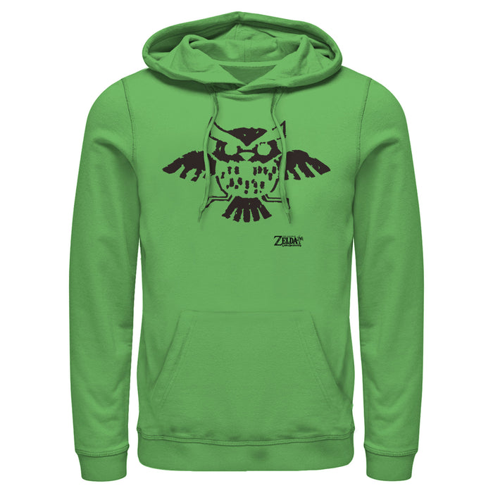 fifth sun Men's Nintendo Legend of Zelda Link's Awakening Owl Hieroglyphic Pull Over Hoodie