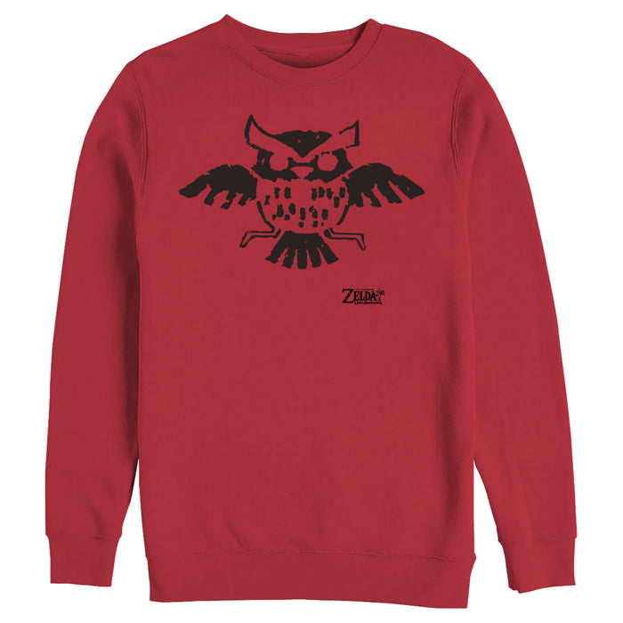 Fifth Sun Men's Nintendo Legend Of Zelda Link's Awakening Owl Hieroglyphic Sweatshirt