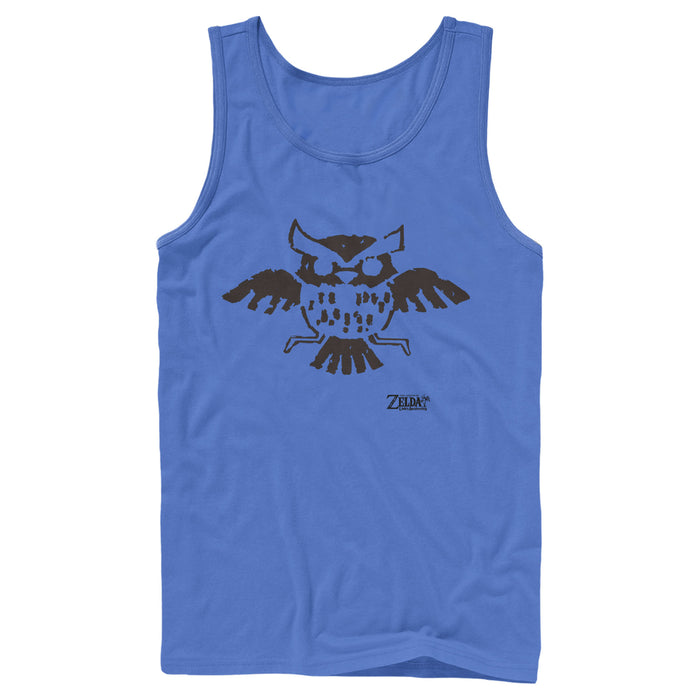 fifth sun Men's Nintendo Legend of Zelda Link's Awakening Owl Hieroglyphic Tank Top