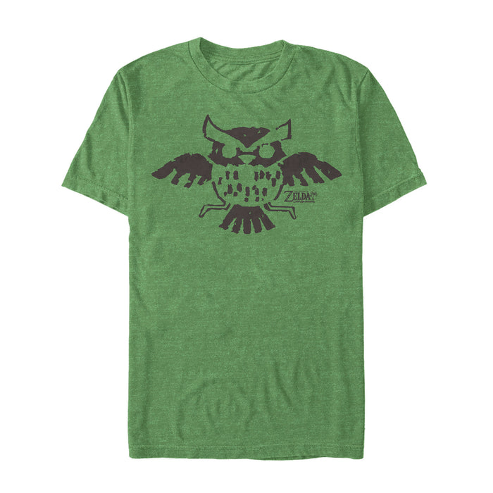 fifth sun Men's Nintendo Legend of Zelda Link's Awakening Owl Hieroglyphic T-Shirt